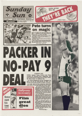 SUNDAY SUN newspaper detail image